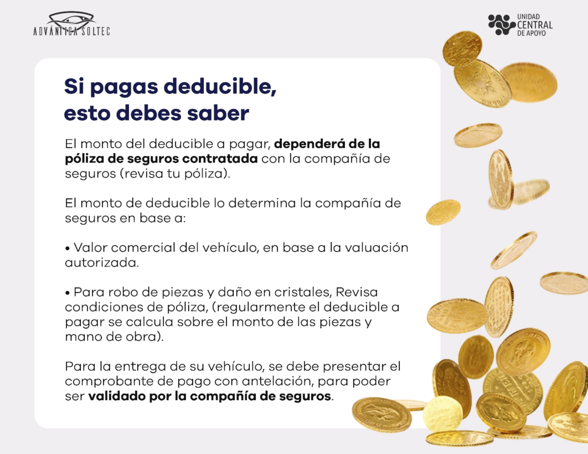 ADVANTICA SOLTEC: Si pagas deducible, esto debes saber
