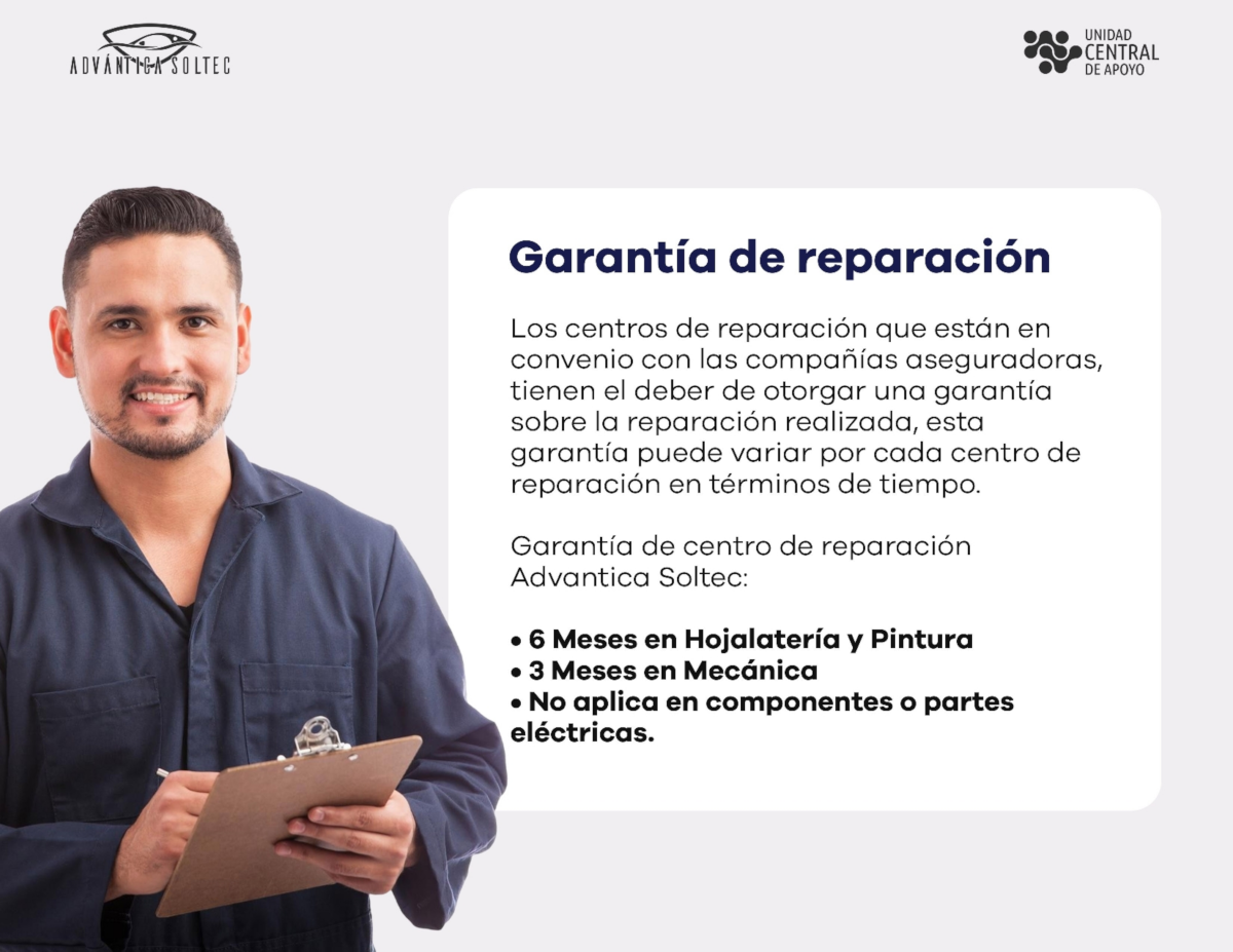 ADVANTICA SOLTEC: Garantía de reparación
